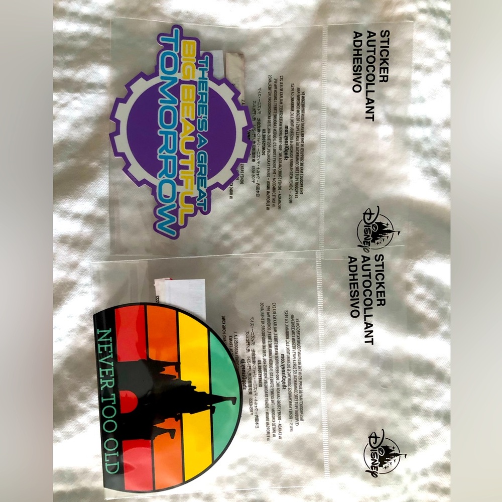 Two Disney window stickers NEW